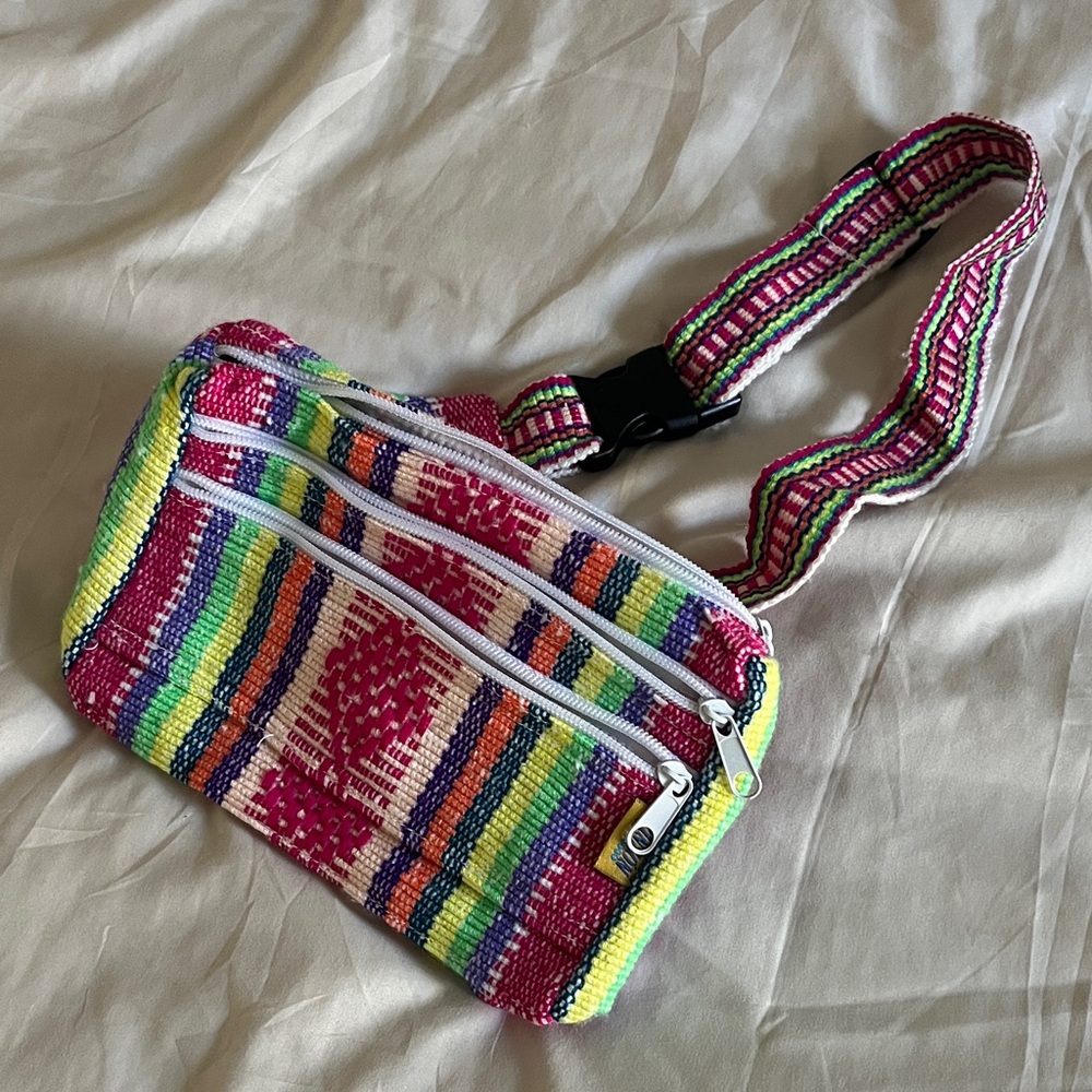 Colorful Striped Women's Crossbody Bag